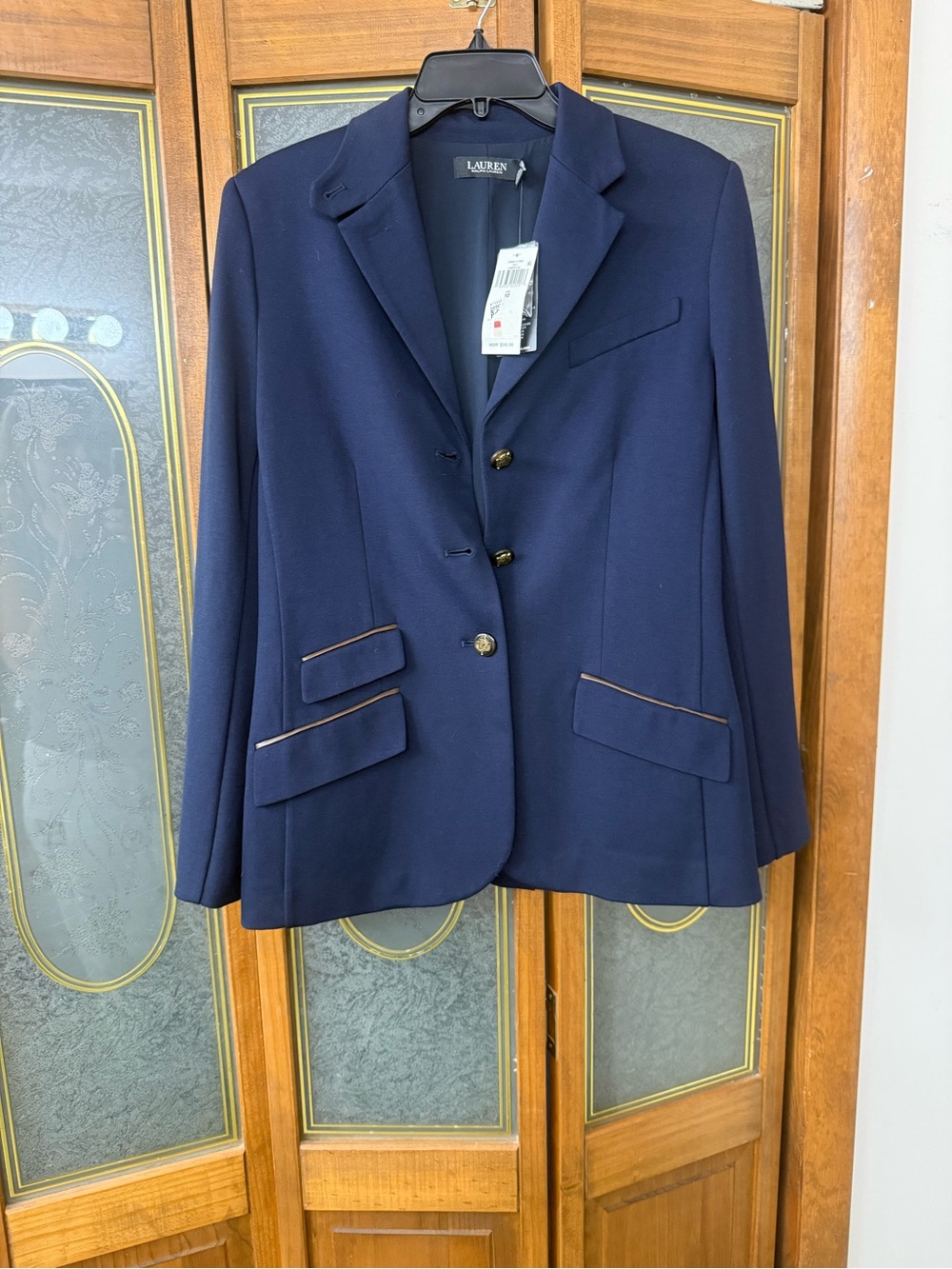 LAUREN RALPH LAUREN LADIES  Navy Blazer, BRAND NEW